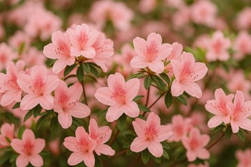 Blooming Azaleas: A Stunning Flower Display