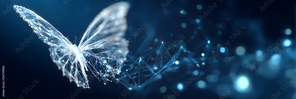 Poster an abstract background with beautiful abstract business transformation innovation. change from tradi