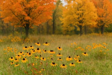 Obraz premium Autumnal flora and foliage display