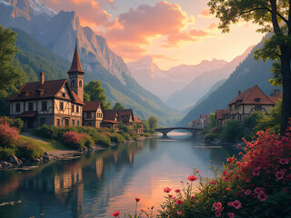 Fototapeta premium lake bled in slovenia