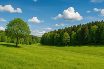 Obraz premium Scenic rural scene from Germany