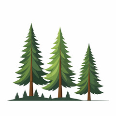 logo of three evergreen trees side by side in stylized form