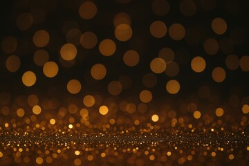 Sparkling retro illumination backdrop with gold and deep tones, blurred effect