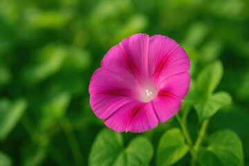 This morning's pink-colored flower
