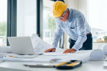 A wizard of the build realm, combing blueprint magic under bright studio dreams.