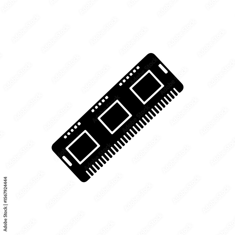 Poster pc computer memory ram vector