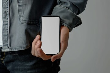 Sharp Picture of Hand Taking Phone Mockup From Pocket