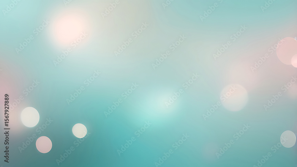 Aufkleber abstract dreamy blue background with soft glowing sparkles, smooth gradient texture, elegant bokeh l