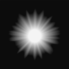 Star burst monochrome vector illustration.