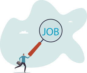 Job search, employee finding new job, career opportunity, employment or recruitment,people concept.