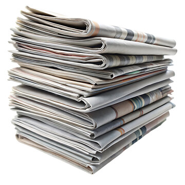 stack of newspapers