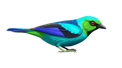 paradise-tanager-bird-in-digital-painting