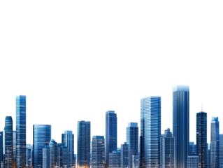 Industrial office buildings isolated