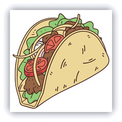 brazier. Fried eggplant, potatoes, peppers, tomatoes in pan. Vegetarian dish. View from above. Wooden background. Copy space