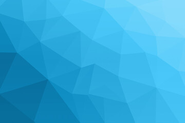 Abstract blue polygonal texture with gradient tones and geometric patterns