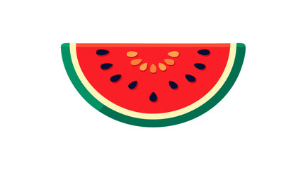 Watermelon fruit summer food healthy fresh sweet red green seeds slice flat lay delicious design