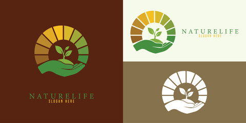 Nature Life Logo Set