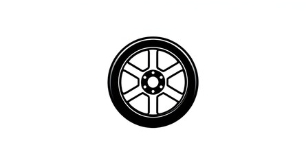Fototapeta premium Wheel, Tire, Car wheel, Bicycle wheel, Vehicle tire, Round wheel, Spoked wheel, Steering wheel, Rubber tire, Alloy wheel, Rotating wheel, Mechanical wheel, Gear wheel, Metal wheel, Classic wheel, Whee