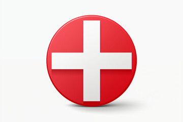 Fototapeta premium Symbol Icon Hospital White Background