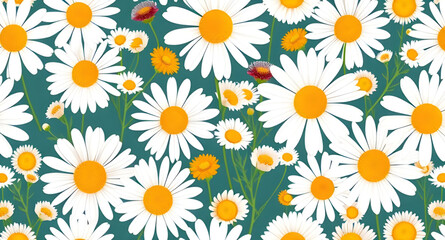 Seamless flower pattern, Floral seamless pattern, Repeating flower design, Flower background, Flower wallpaper, Botanical seamless pattern, Vintage floral pattern, Spring flower pattern, Hand-drawn fl