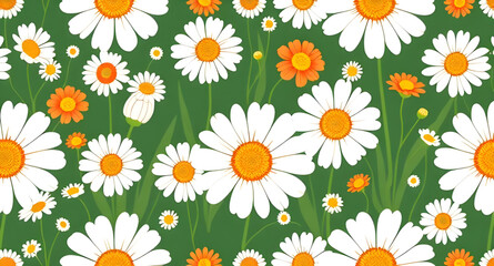 Seamless flower pattern, Floral seamless pattern, Repeating flower design, Flower background, Flower wallpaper, Botanical seamless pattern, Vintage floral pattern, Spring flower pattern, Hand-drawn fl