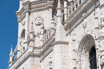 Lisboa, iglesia del monasterio de los Jerónimos, monumento nacional, portugal.