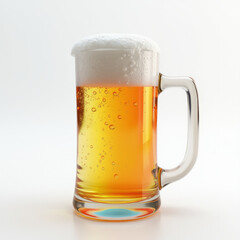 Beer Mug Emoji — 3D Frothy Pint Glass Icon