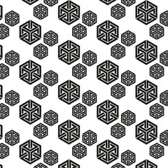 Black Shapes pattern vector