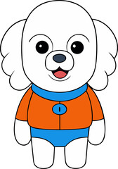 cute puppy character