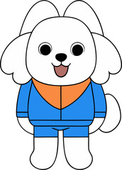 cute puppy character