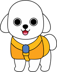 cute puppy character