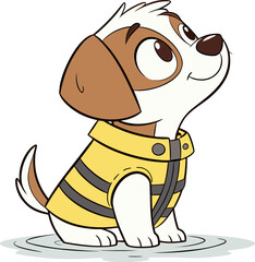 cute puppy character