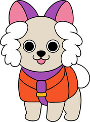cute puppy character