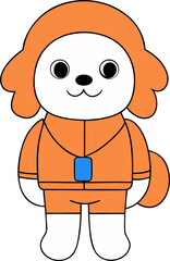 cute puppy character