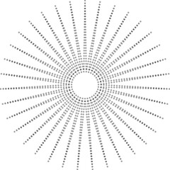 Star shape dots outline. Geometric element