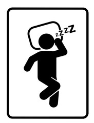 Sleeping person with pillow, ZZZ, rest, deep sleep, nighttime recovery, healthy lifestyle habits, commonly used for sleep hygiene, wellness, circadian rhythm regulation, energy restoration