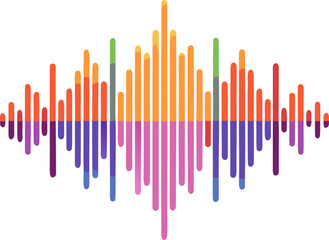 Sound waves. Motion sound wave abstract background. stock illustration