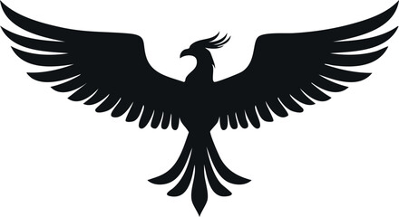 Fototapeta premium Phoenix silhouette illustration