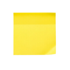 Bright yellow sticky note against a black background, perfect for reminders, lists, or creative design elements, with a minimalist aesthetic for various projects.