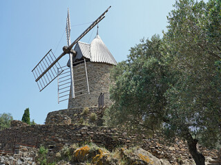 alte Ölmühle von Collioure, Südfrankreich