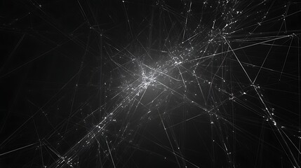 Abstract shattered glass design