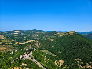 Obraz premium View from the top of a hill near Assisi, Umbria