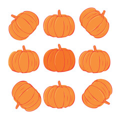 Flat Halloween Seamless Vector Pattern – Cute Spooky Background with Rats, Pumpkins, and Skulls.Seamless Halloween Pattern – Minimalist Doodle Background with Pumpkins, Ghosts, and Graves