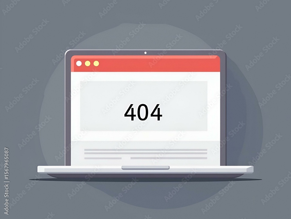 Fototapete 404 error page, access denied concept illustration flat design vector eps10. modern graphic element for landing page, empty state ui, infographic, icon