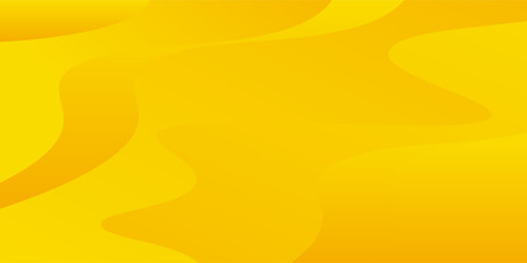 Bright yellow dynamic abstract background. Modern lemon orange color. Fresh template banner for web, pages, sales, events, holidays, parties, and falling. waving shapes with soft shadow
