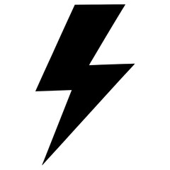 Thunder vector on white