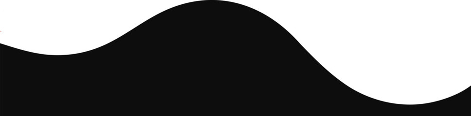 minimal abstract wavy black and white background with smooth flowing curve line design for banner, website footer, modern layout, and graphic templates