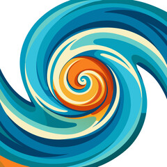 Liquid swirl wave pattern. stock illustration