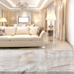 empty marble table for product 