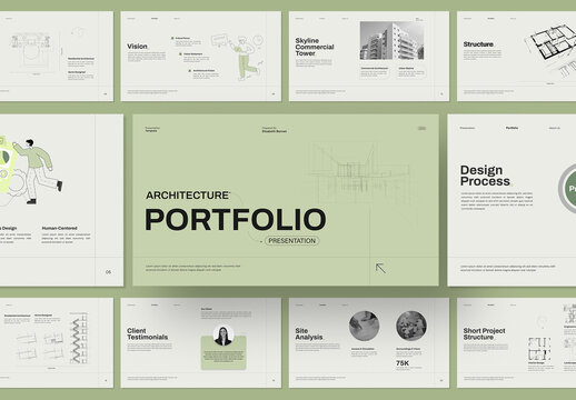 Minimal Architecture Portfolio Presentation Design Template